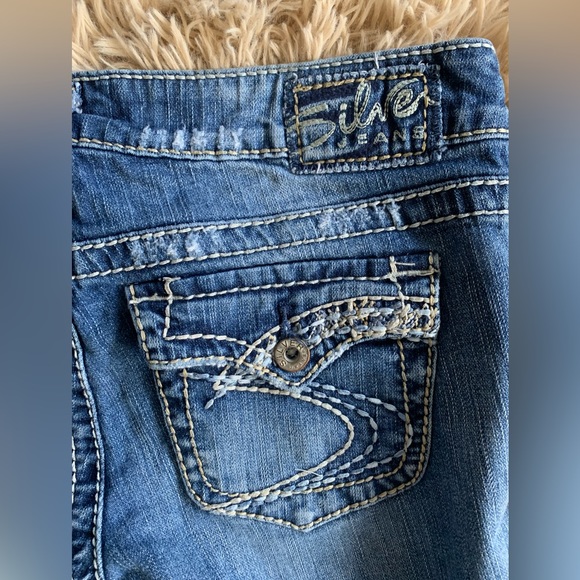 Silver BKE Cut off jean shorts size 26 - Picture 5 of 10